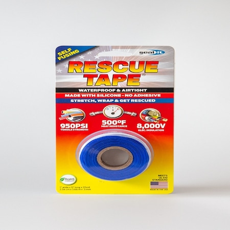 Rescue Tape Rescue Tape Blue 1 in. W X 12 ft. L Silicone Tape RT12012BBU